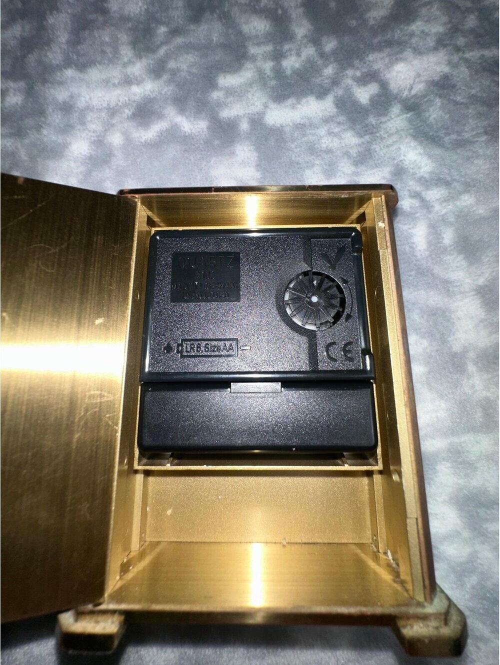 VTG Tiffany & Co. Vintage Brass Desk Clock - Picture 5 of 6